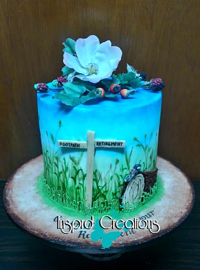 English Countryside Retirement - Cake by Willene Clair Venter
