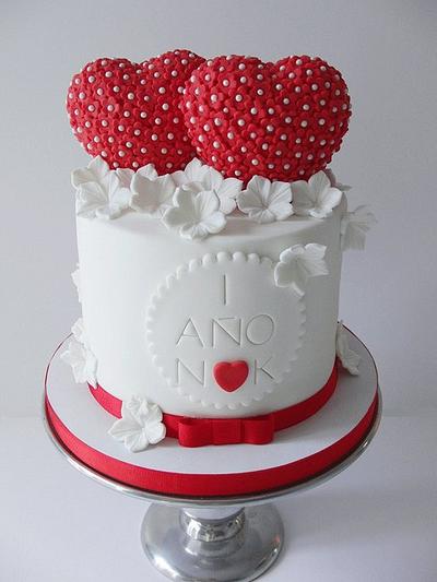 First wedding anniversary - Cake by miraquetarta