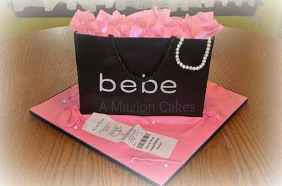 Bebe Shopping Bag Cake - Cake by miracletaz