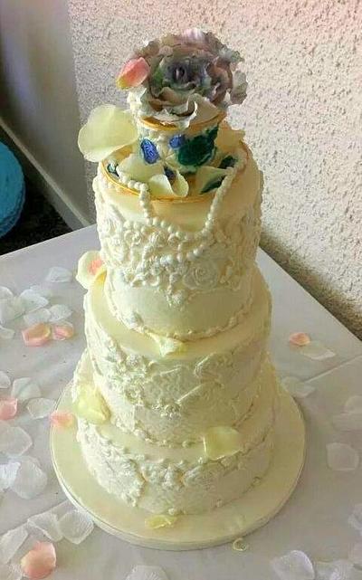Bridal Shower Cake - Cake by Danijela Lilchickcupcakes