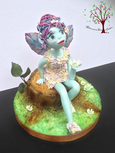 Dorset Blue Fairy - Away with the Fairies - Cake by Blossom Dream Cakes - Angela Morris