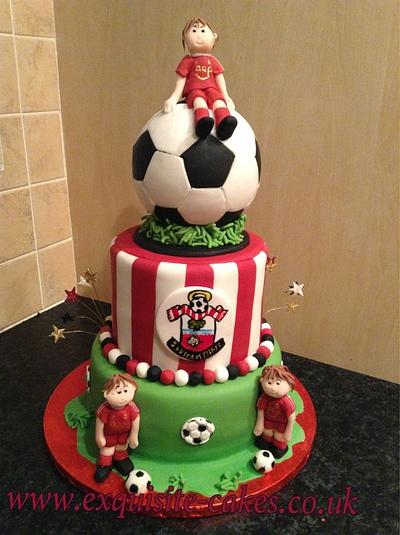 Southampton Football club cake - Cake by Natalie Wells