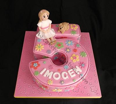 Pink number 5 - Cake by Cake Temptations (Julie Talbott)