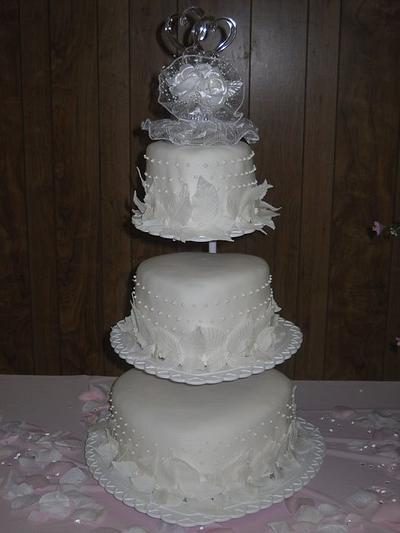 Neapolitan White Wedding - Cake by Teresa F.