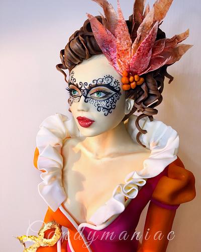 Masquerade lady - S.W.C.Collab - Cake by Mania M. - CandymaniaC