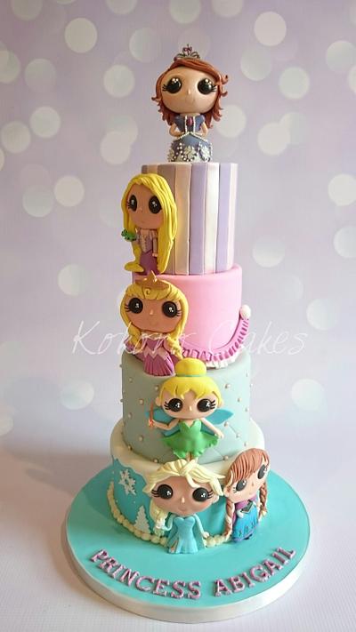 Princesses  - Cake by Kokoro Cakes by Kyoko Grussu
