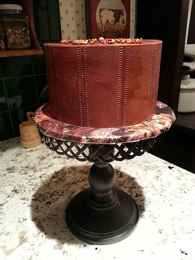 Leather-look cake - Cake by crnewbold
