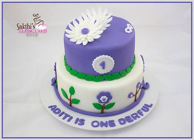 Flowers and Leaves - Cake by Classic Cakes by Sakthi
