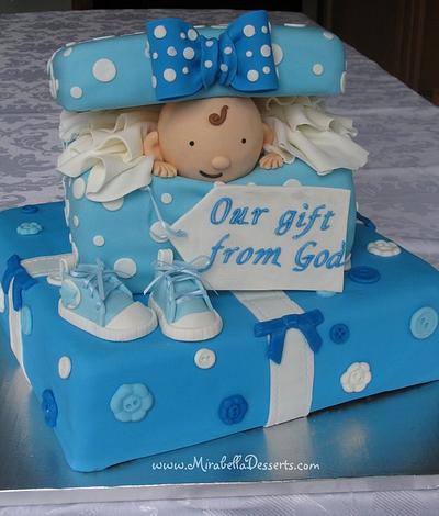 Peek-a-boo baby cake - Cake by Mira - Mirabella Desserts
