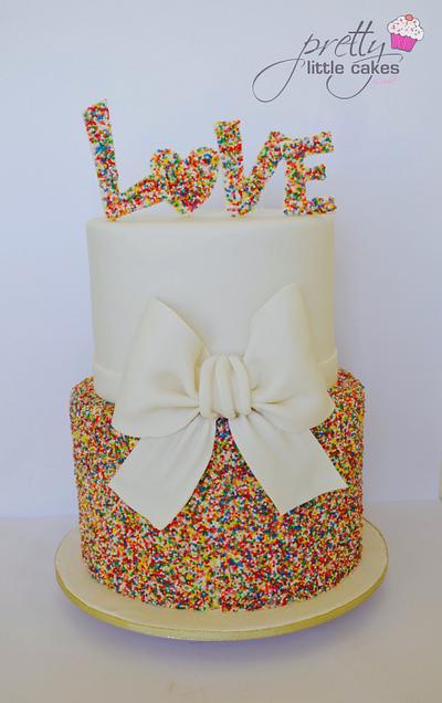 Sprinkles and love xxxx mwahhhhh - Cake by Rachel.... Pretty little cakes x