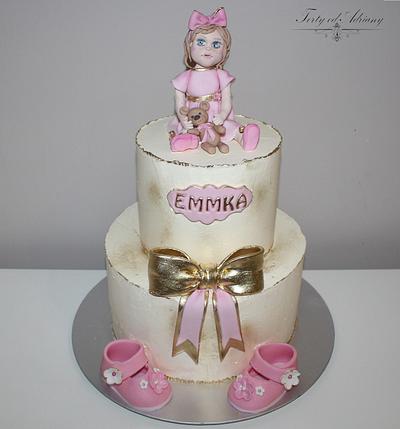 christening for Emmka - Cake by Adriana12