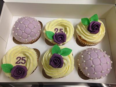 Purple Cupcakes - Cake by Caron Eveleigh