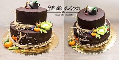 Very healthy cake...sweetest were the garden -stuff :-D  - Cake by Jana 