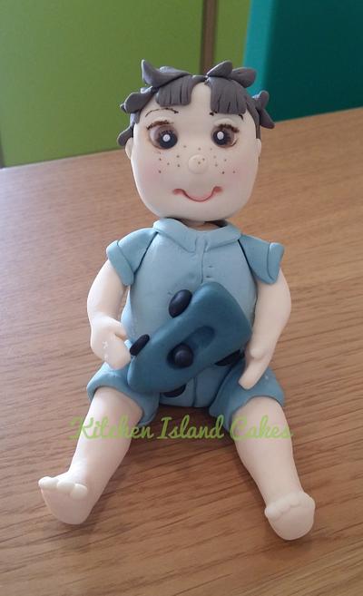 Little boy cake topper - Cake by Kitchen Island Cakes