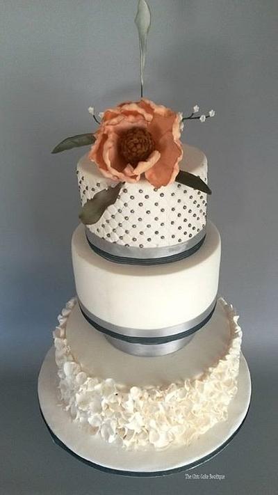 Ruffle wedding cake - Cake by The chic cake boutique