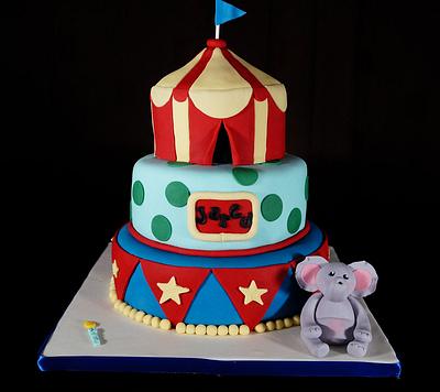 Birthday Circus Cake - Cake by PureCakery