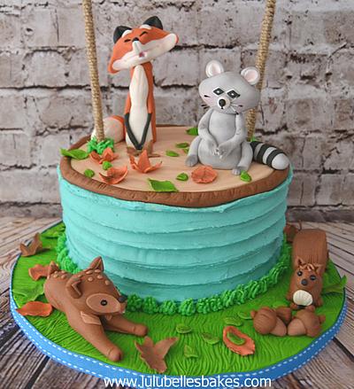 Forest Friends - Cake by Lulubelle's Bakes