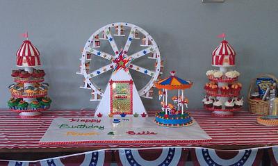 Circus Carnival Extravaganza - Cake by Cosden's Cake Creations