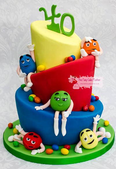 M and M Sweet Cake - Cake by The Fairy Cake Mother