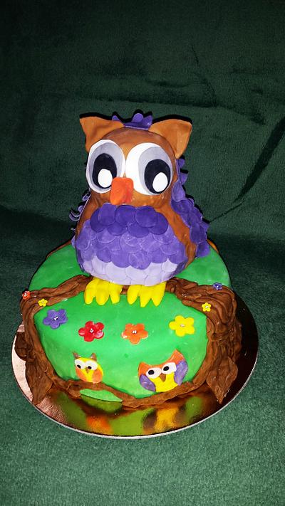 3D owl cake - Cake by Judit