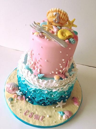 Little mermaid under the sea cake - Cake by The Rosebud Cake Company