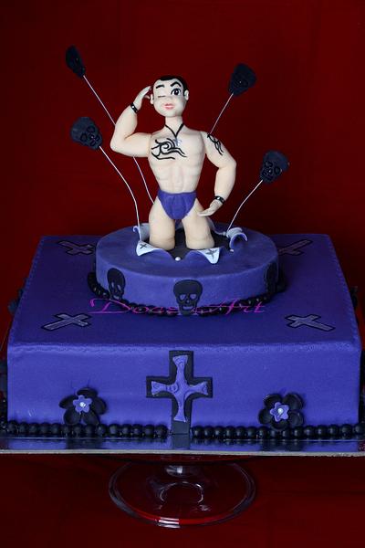 Gothic stripper - Cake by Magda Martins - Doce Art