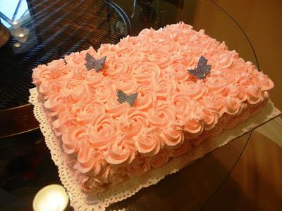 Shower of Roses - Cake by Fun Fiesta Cakes  