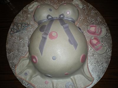 Baby Bump Shower Cake - Cake by Mary Kruithof