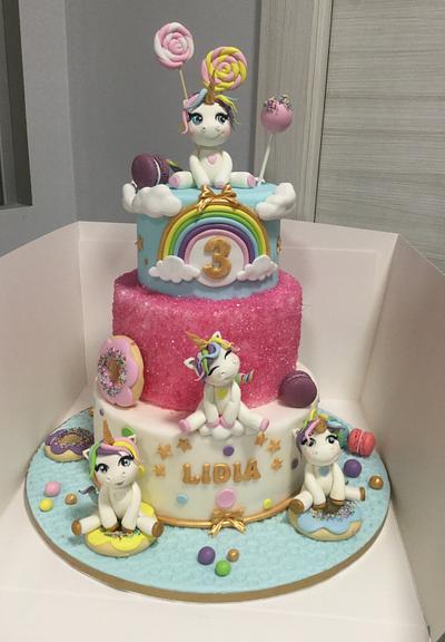 Unicorn cake Birthday  - Cake by Donatella Bussacchetti