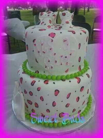 Cheetah Baby Shower Cake - Cake by Angelica