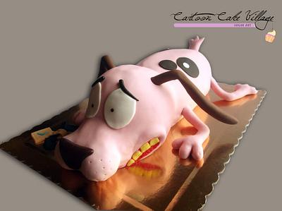 Courage the Cowardly Dog - Cake by Eliana Cardone - Cartoon Cake Village
