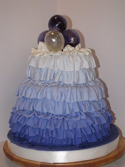 Ombre ruffle cake - Cake by yael