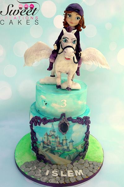 Sofia the first and Minimus her Flying Horse  - Cake by Sweet Creations Cakes