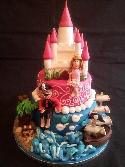 Princess and Pirates. - Cake by Sam Belben