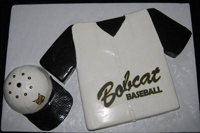 Bobcat team hat and jersey - Cake by Lauren Cortesi