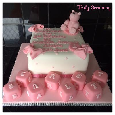 1st Birthday Cake  - Cake by Truly Scrummy