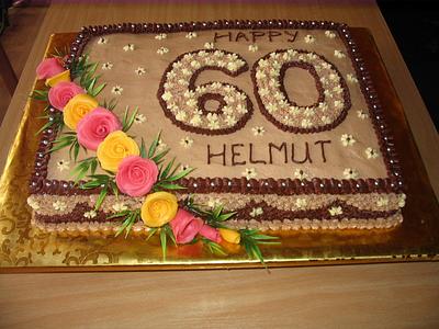 60th Birthday cake - Cake by Mary Yogeswaran