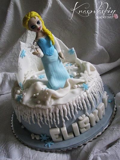 Frozen cake with Elsa - Cake by cakesbykrasovlaska