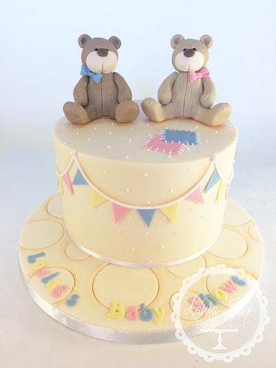 Bear Baby Shower Cake - Cake by Laura Davis
