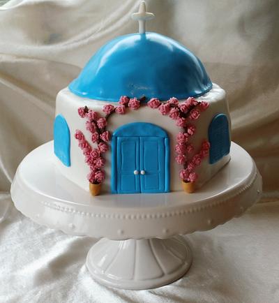 Santorini`s house - Cake by Torturi de poveste