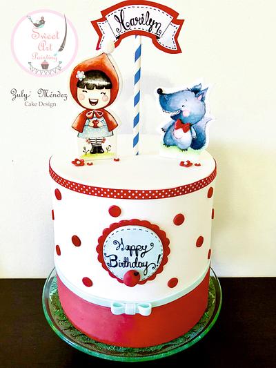 Little red riding hood Cake - Cake by Sweet Art Painting