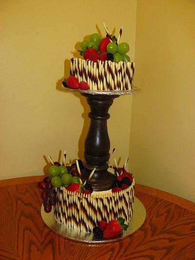 Chocolate & Fruit - Cake by Lacey Deloli