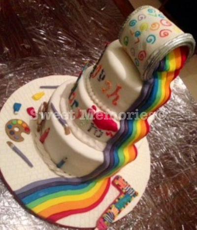 7 colors of the rainbow😊🌈for little artists! - Cake by Sweet Memories cakes