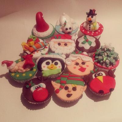 Christmas cupcakes  - Cake by Time for Tiffin 