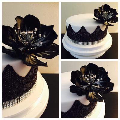 Black flower - Cake by Shut Your Cake Hole 