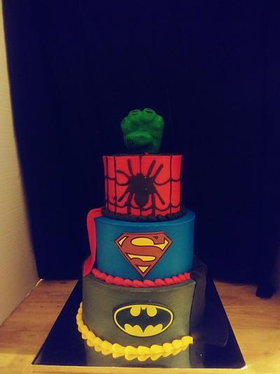 Superhero Birthday Cake - Cake by Tiffany DuMoulin