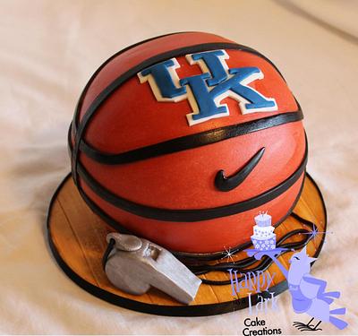 University of Kentucky basketball cake - Cake by Happy As A Lark Cake Creations