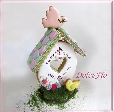 "Home Tweet Home": Shared Easter Egg House - Cake by DolceFlo
