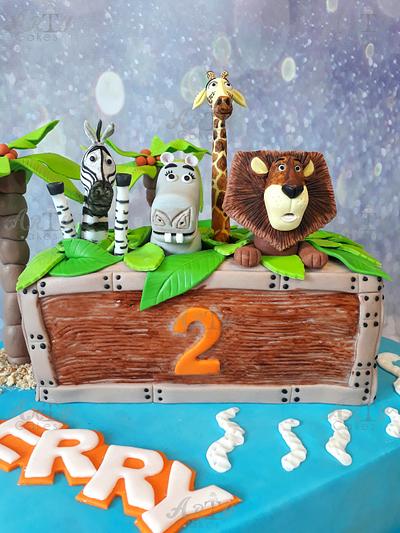 Madagascar cake by Arty Cakes  - Cake by Arty cakes