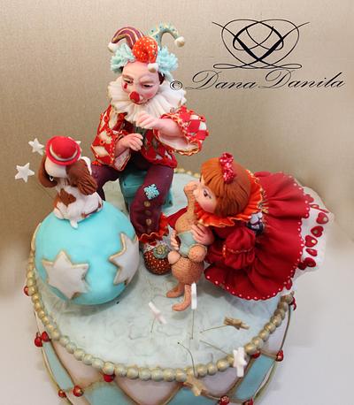The clown and the little girl - Cake by Dana Danila